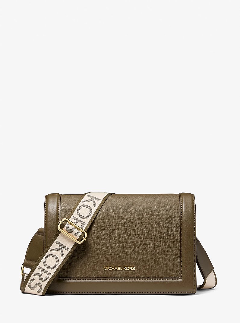 Jet Set Large Saffiano Leather Crossbody Bag