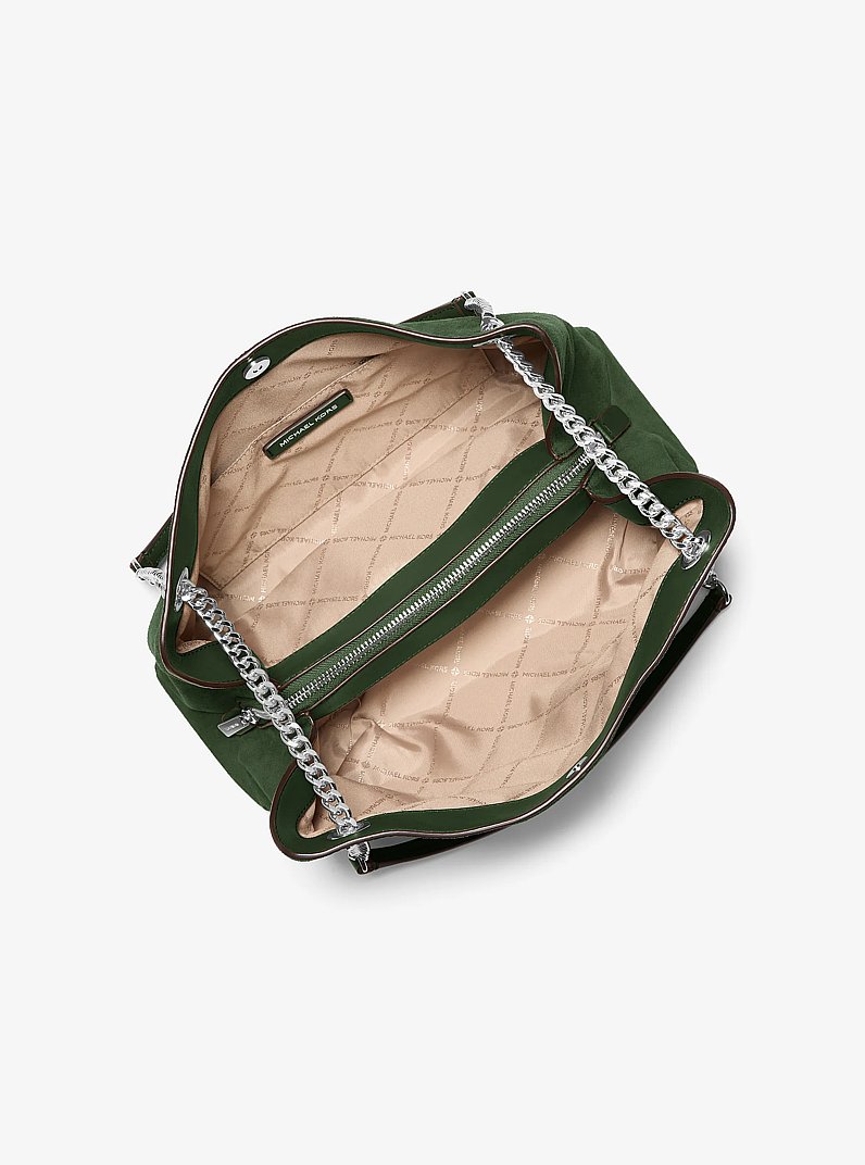 Christina Medium Messenger Bag in AMAZON GREEN | Michael Kors