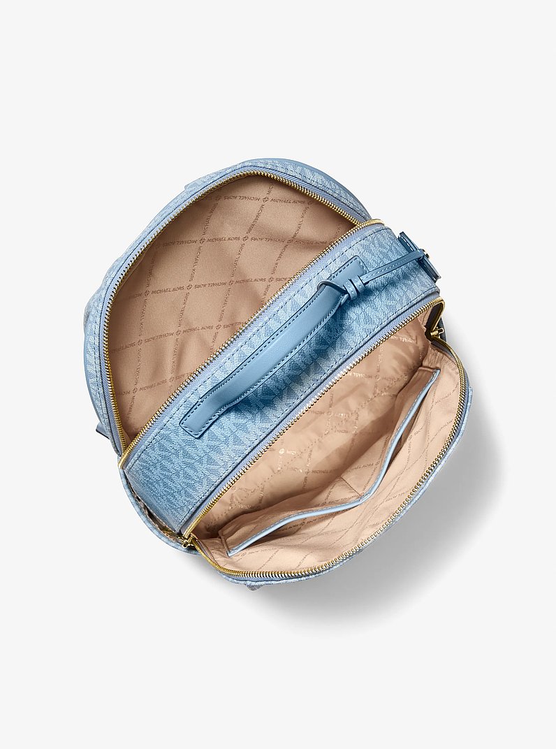 Sable Medium Signature Logo Backpack in CHAMBRAY | Michael Kors