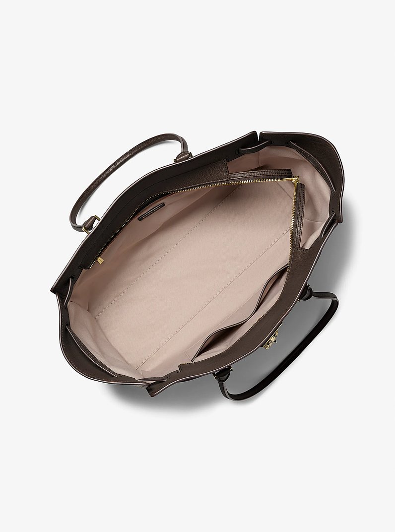 Bolso tote Hamilton Moderne grande de piel in CHOCOLATE | Michael Kors
