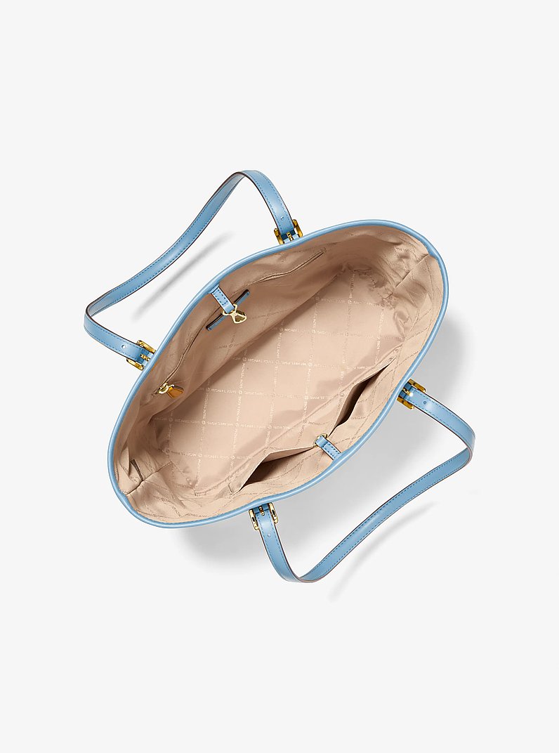 Jet Set Medium Graphic Logo Tote Bag in PALE BLUE MULTI - Sale