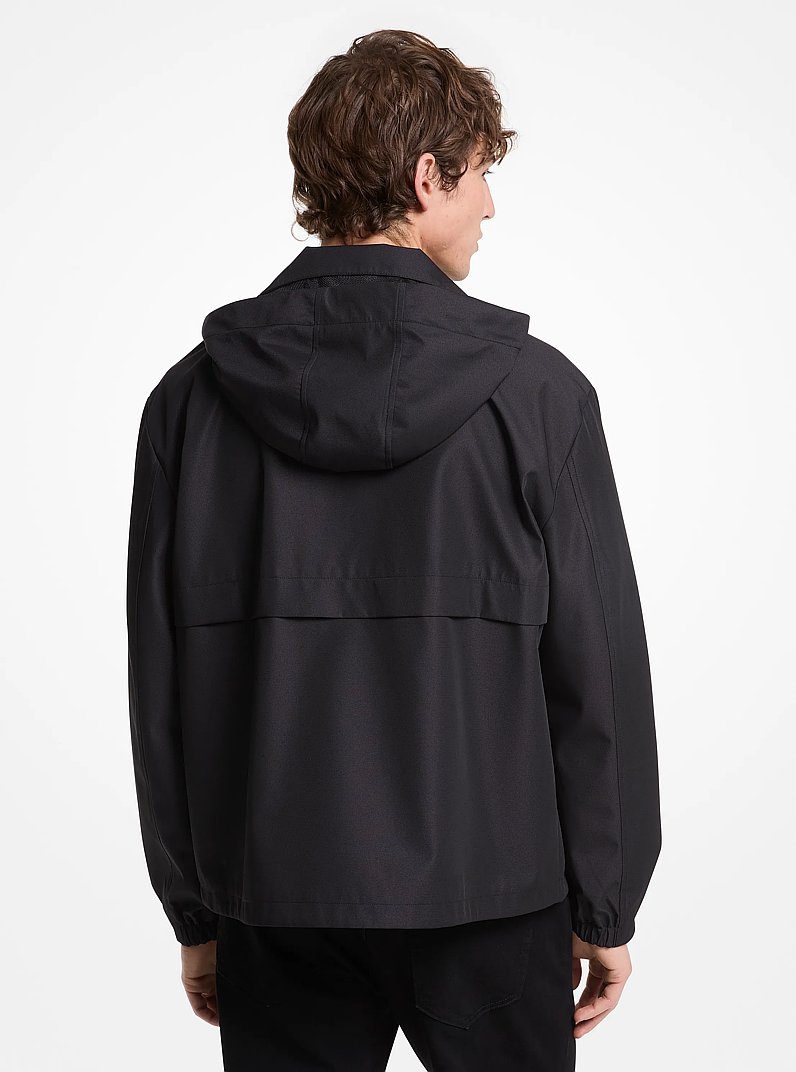 Water-Resistant Windbreaker Jacket in BLACK | Michael Kors