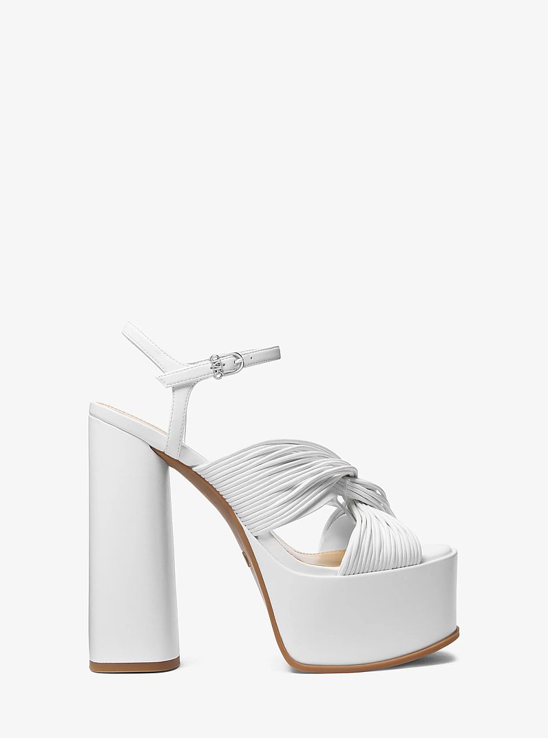 Alessia Platform Sandal in OPTIC WHITE | Michael Kors