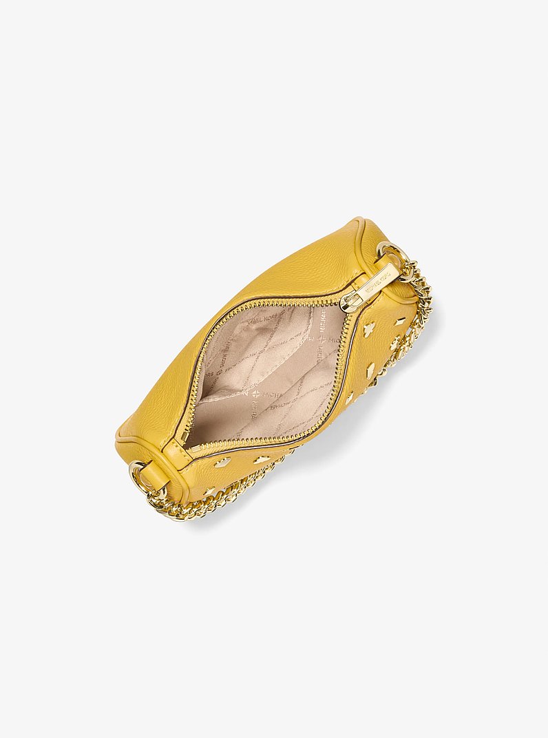 Carmela Small Embellished Crossbody Bag in HONEY | Michael Kors