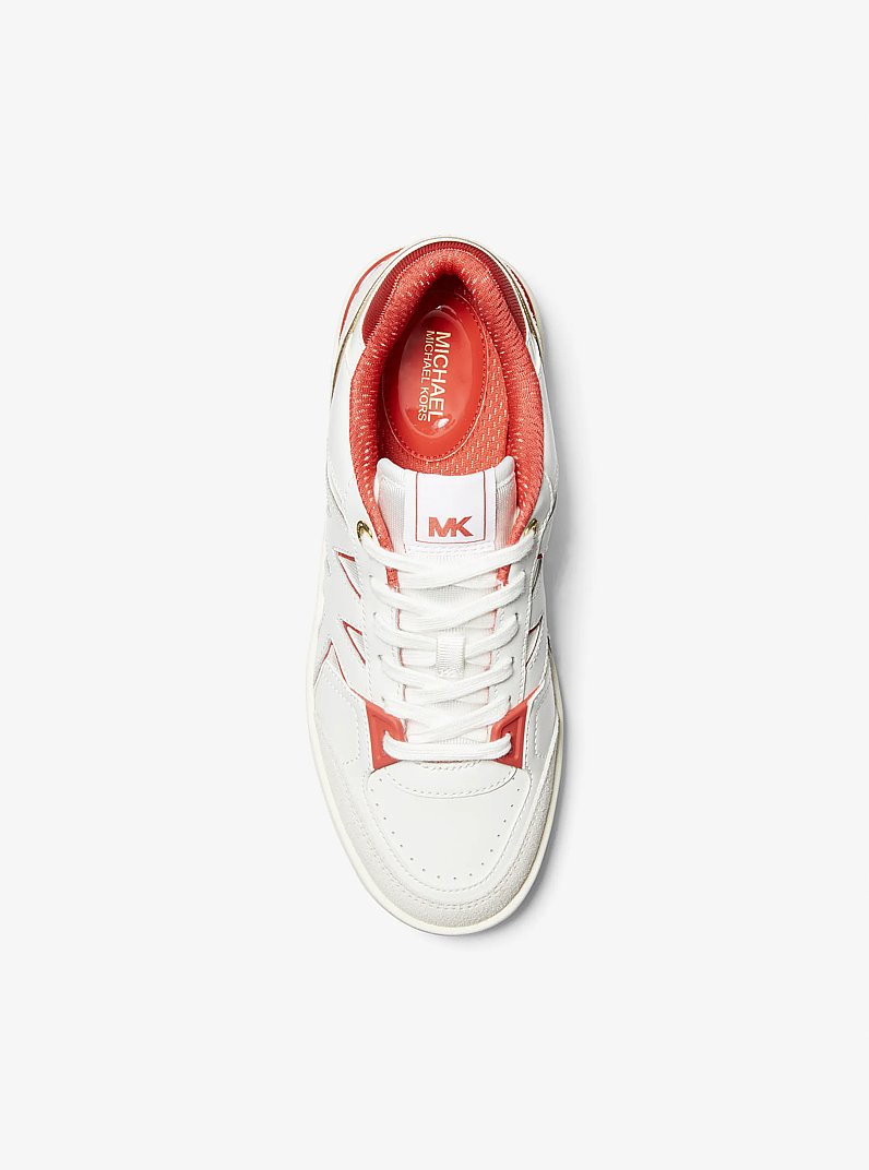 Espadrille Rebel en cuir in CORAIL &Eacute;PIC&Eacute; MULTI | Michael Kors