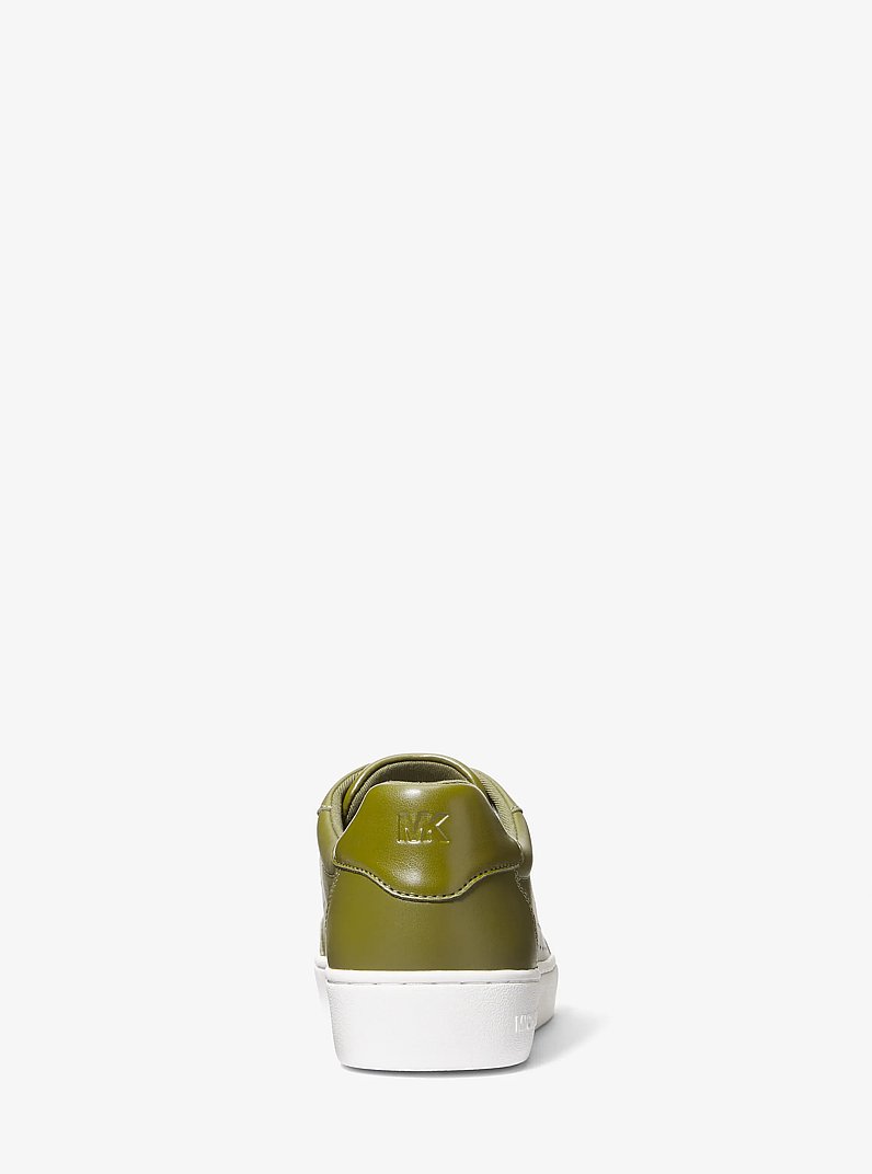 Scotty Leather Sneaker in SMOKEY OLIVE | Michael Kors