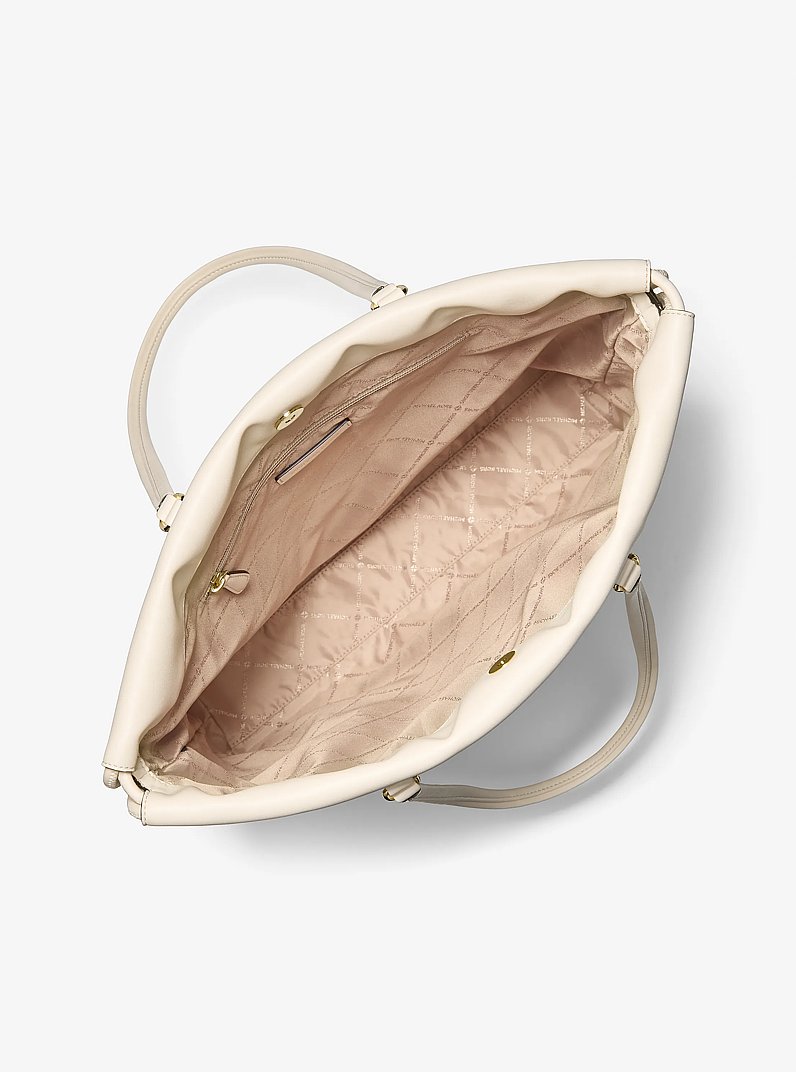 Grand sac fourre-tout Matilda cintr&eacute; in CR&Egrave;ME L&Eacute;GER | Michael Kors