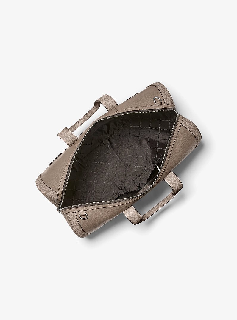 Sac de voyage Cooper en cuir grain&eacute; &agrave; logo Signature in CHAMPIGNON | Michael Kors
