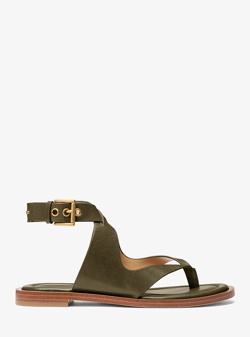 Zehensandale Irene aus Leder in LODEN | Michael Kors