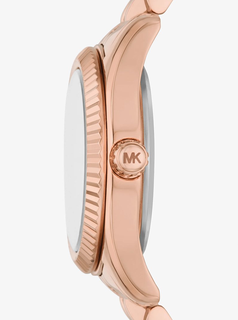 Orologio Lexington Petite tonalit&agrave; oro rosa con pav&eacute; in ORO ROSA | Michael Kors