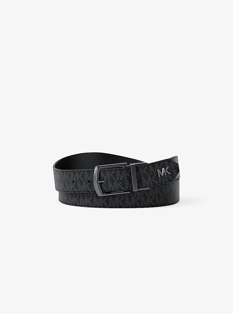 Ceinture r&eacute;versible in NOIR | Michael Kors
