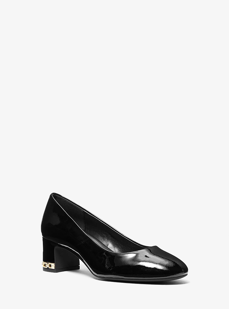 June Flex Patent Leather Pump in BLACK | Michael Kors