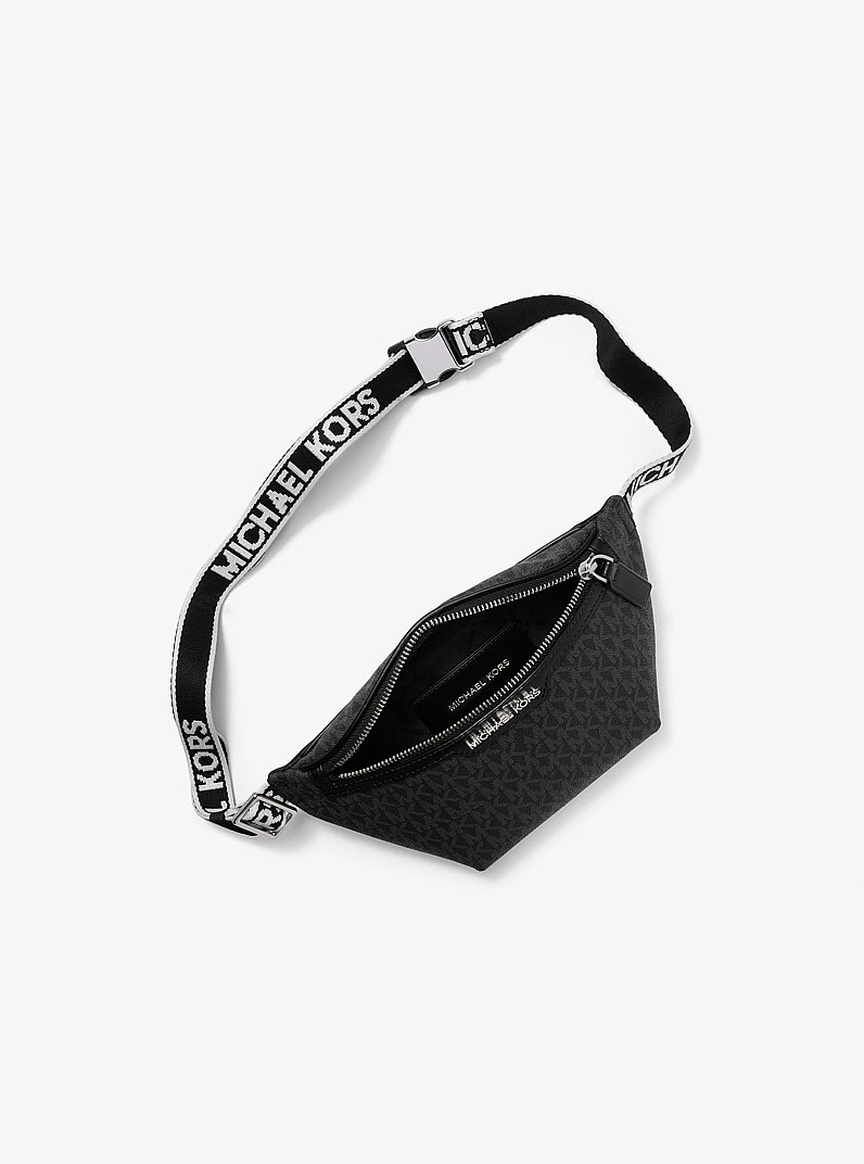 Cooper Mini Logo Belt Bag in BLACK | Michael Kors