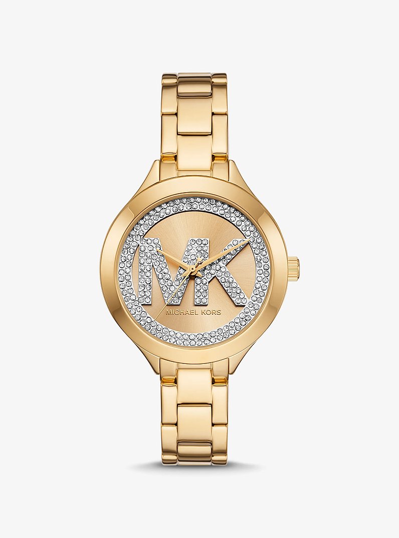 Montre Aspyn de ton or &agrave; pav&eacute; in OR | Michael Kors
