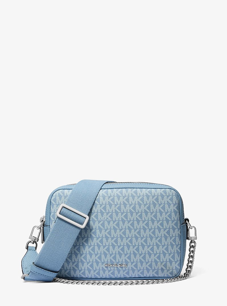 Bryant Medium Signature Logo Camera Crossbody Bag in CHAMBRAY | Michael Kors