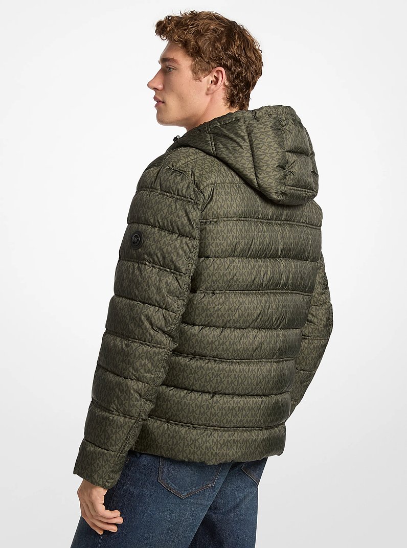 Signature Logo Reversible Jacket in OLIVE | Michael Kors