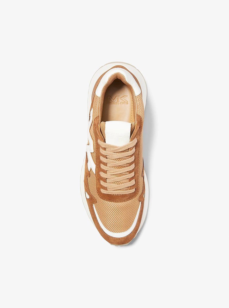 Sneaker Miles aus Wildleder und Mesh in BL ERDNUSSBR MELIERT | Michael Kors