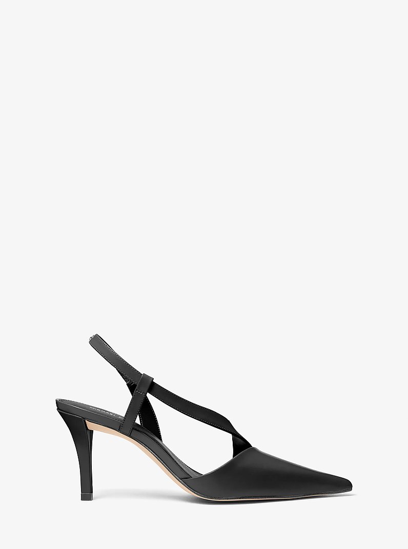Jaida Leather Pump in BLACK | Michael Kors