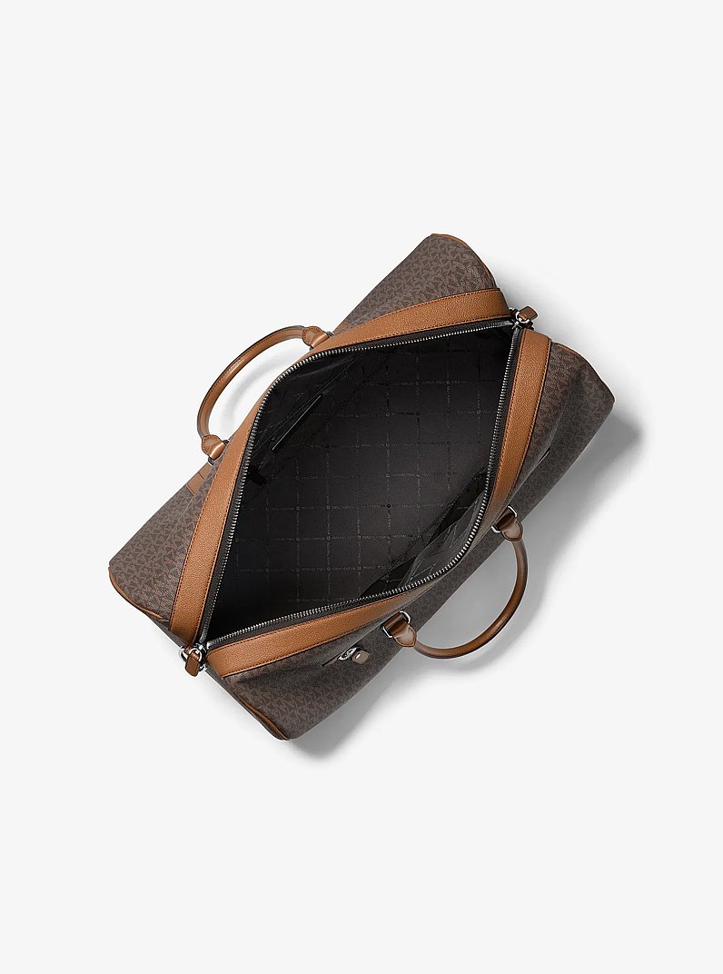 Jet Set Signature Logo Weekender Bag in BROWN/LUGGAGE | Michael Kors