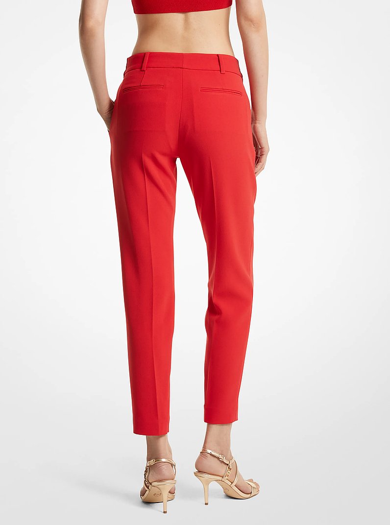 Pantalon en cr&ecirc;pe in ROUGE VERNIS | Michael Kors
