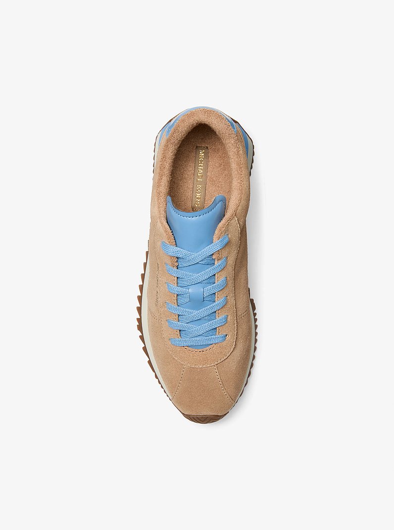 Sneaker Rhodes aus Leder mit Verzierung in HUSK MULTI | Michael Kors