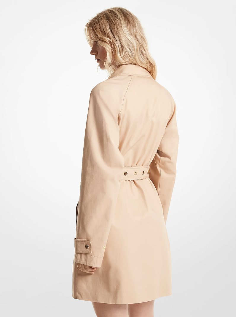 Cotton Twill Trench Coat in BUFF | Michael Kors