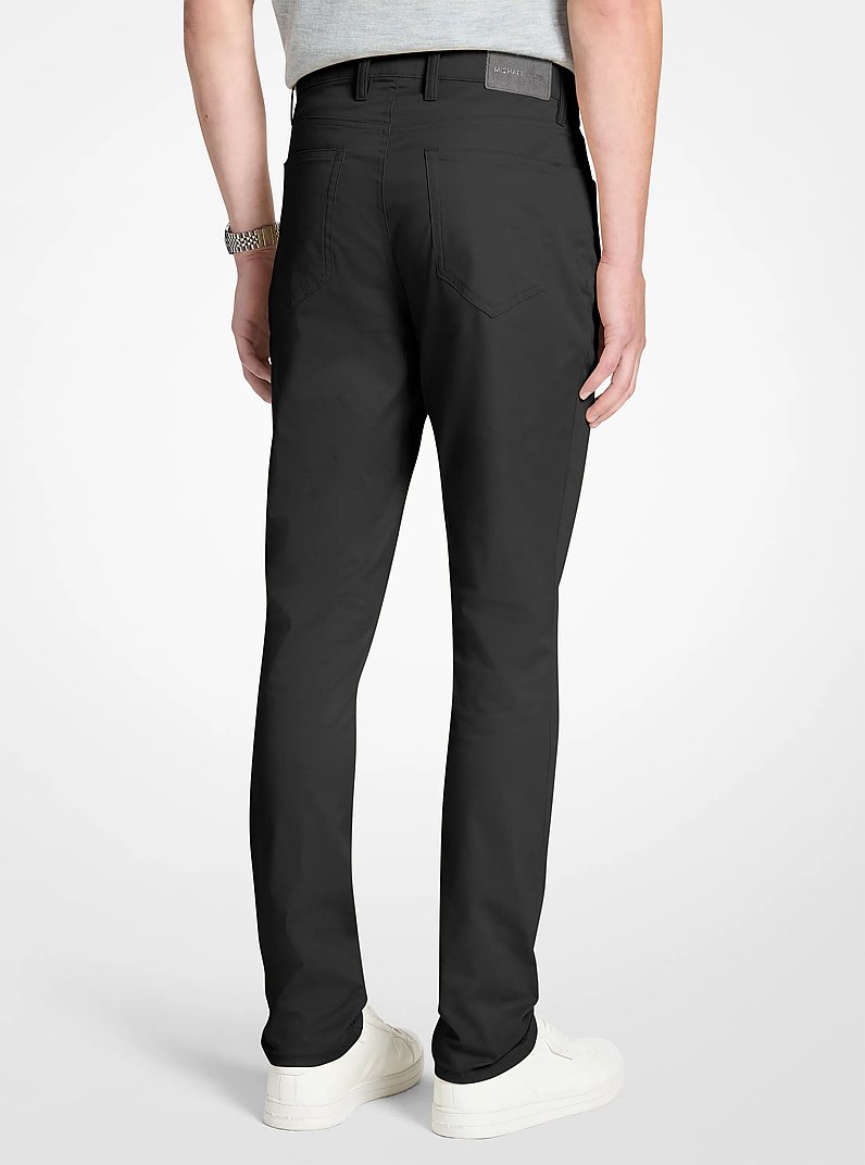 Parker Stretch Denim Pants in BLACK | Michael Kors