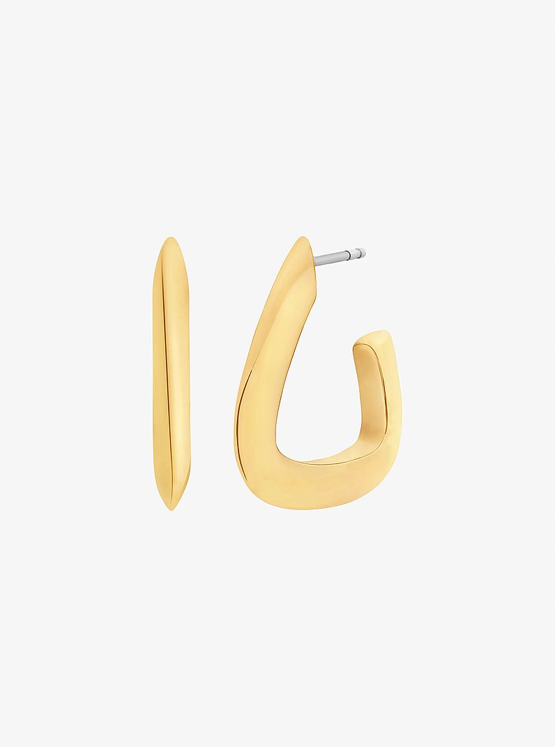 Anneaux d&rsquo;oreilles carr&eacute;s in OR | Michael Kors