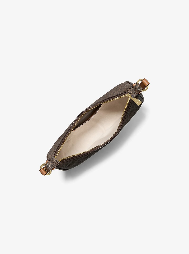Petite pochette Nolita convertible &agrave; logo Signature in BRONZE/NOISETTE | Michael Kors