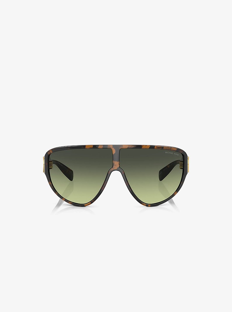 Empire Shield Sunglasses in TORTOISE | Michael Kors