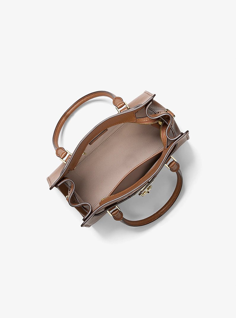 Borsa a tracolla Hamilton Moderne piccola in pelle in CUOIO | Michael Kors