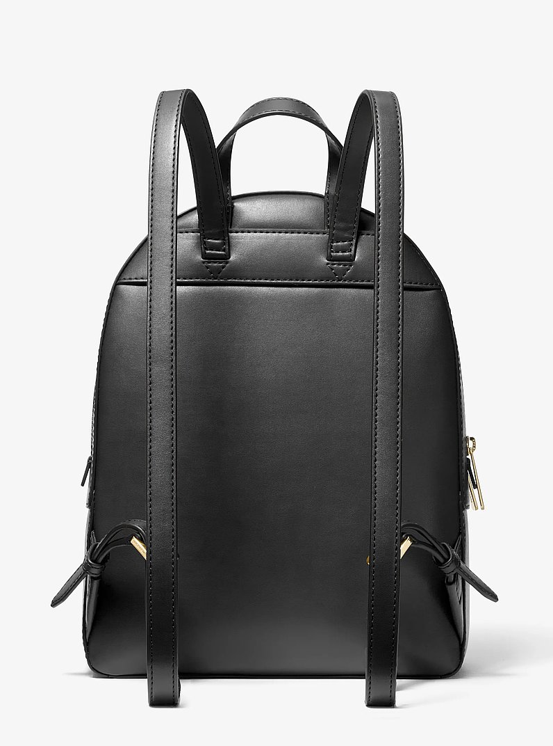 Mochila Jaycee mediana de piel granulada in NEGRO | Michael Kors