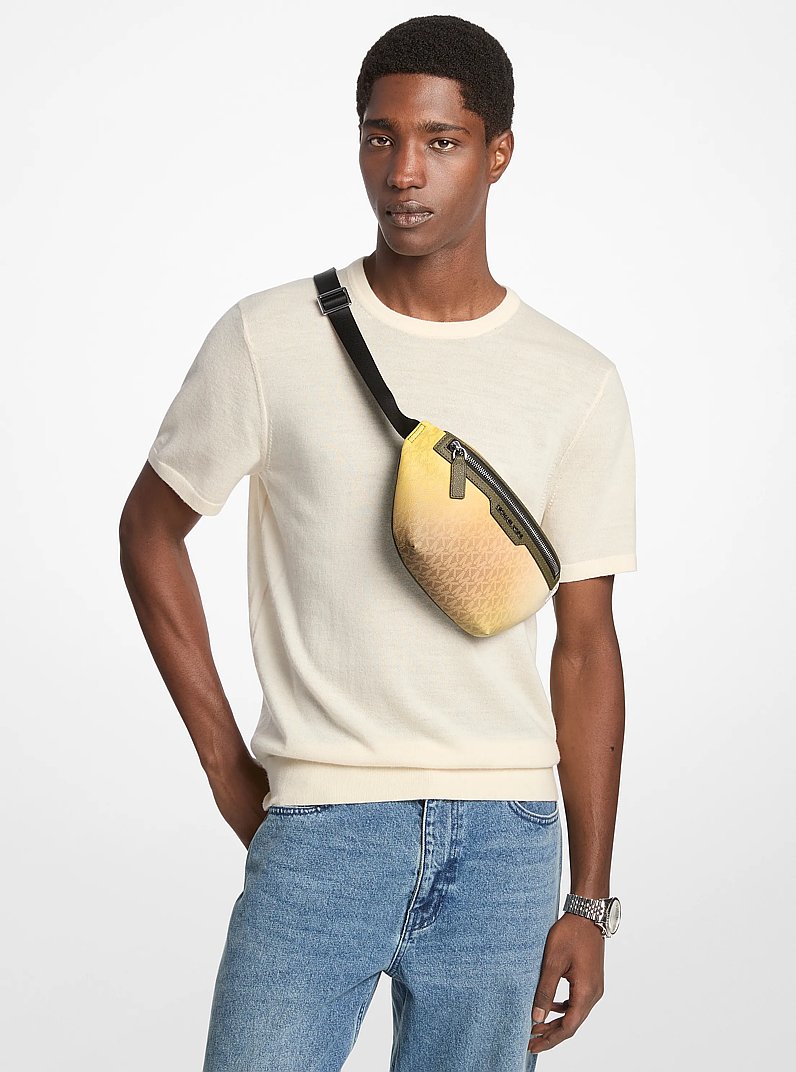 Cooper Ombr&eacute; Signature Logo Sling Pack in OLIVE COMBO | Michael Kors