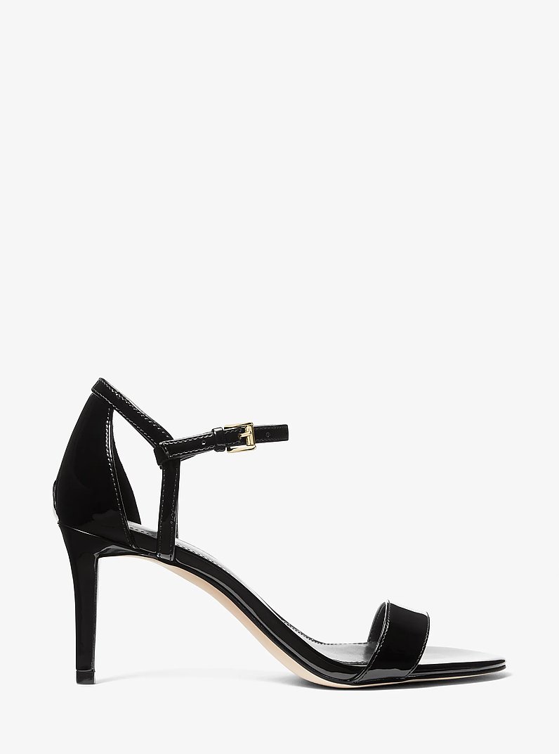 Simone Patent Sandal in BLACK - Sale | Michael Kors [US]