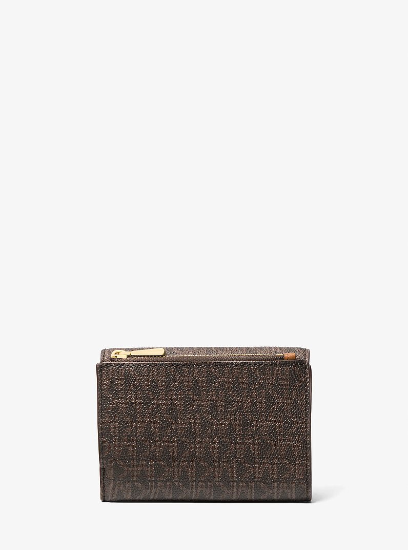 Bryant Medium Signature Logo Wallet in BRN/ACORN | Michael Kors