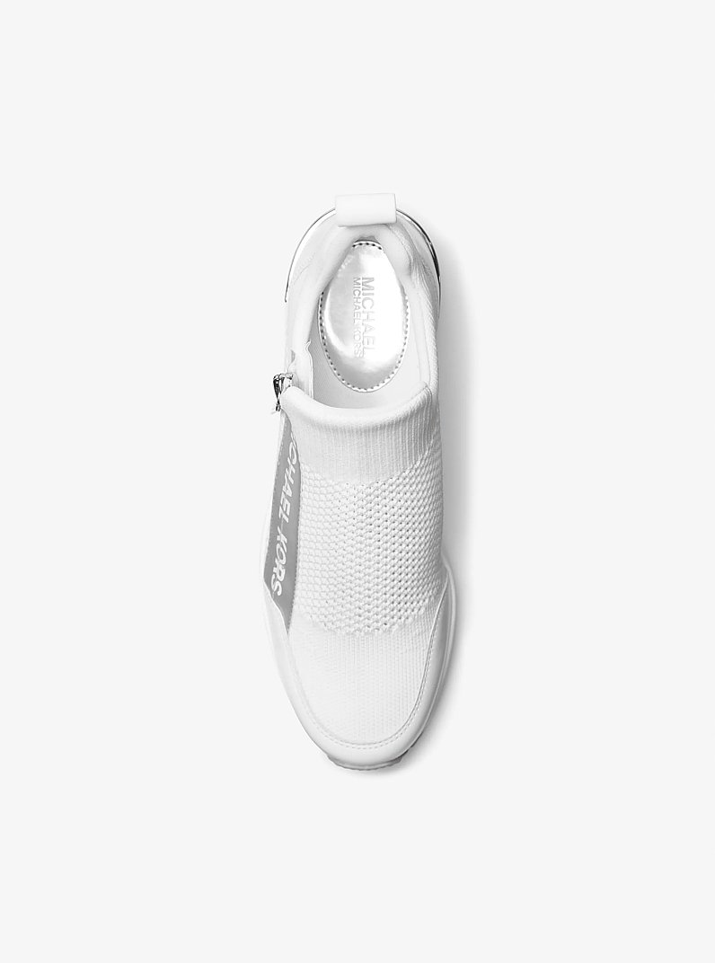 Willis Stretch Knit Trainer in OPTIC WHITE | Michael Kors