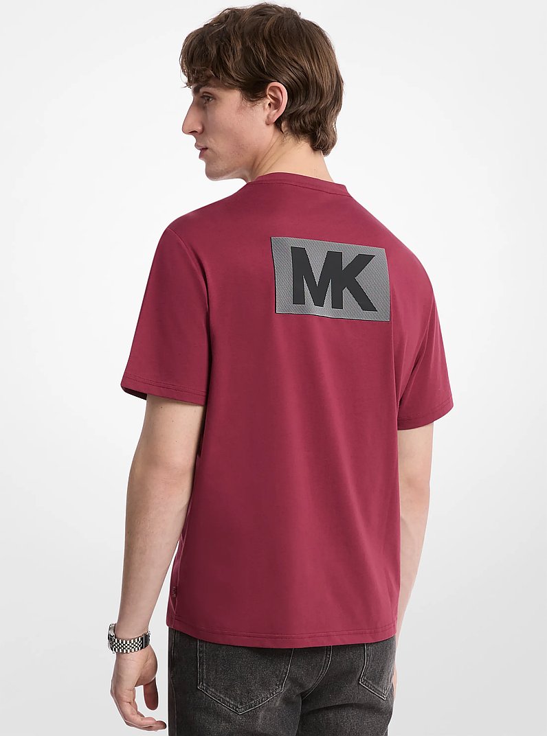 Graphic Logo Cotton T-Shirt in DEEP MULBERRY | Michael Kors