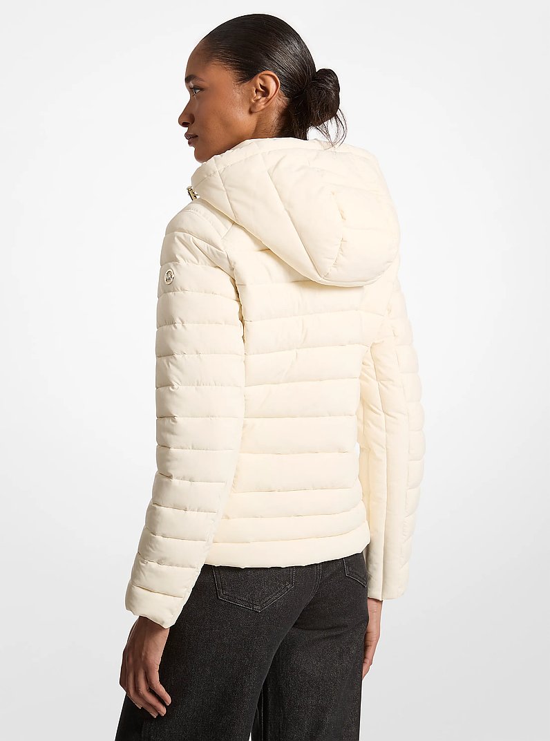 Chevron Quilted Jacket in BONE | Michael Kors