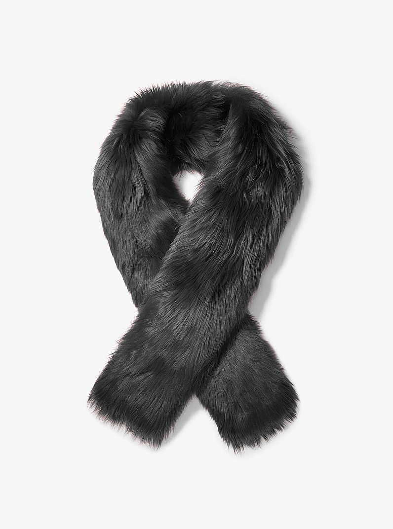 Shearling Stole in BLACK | Michael Kors