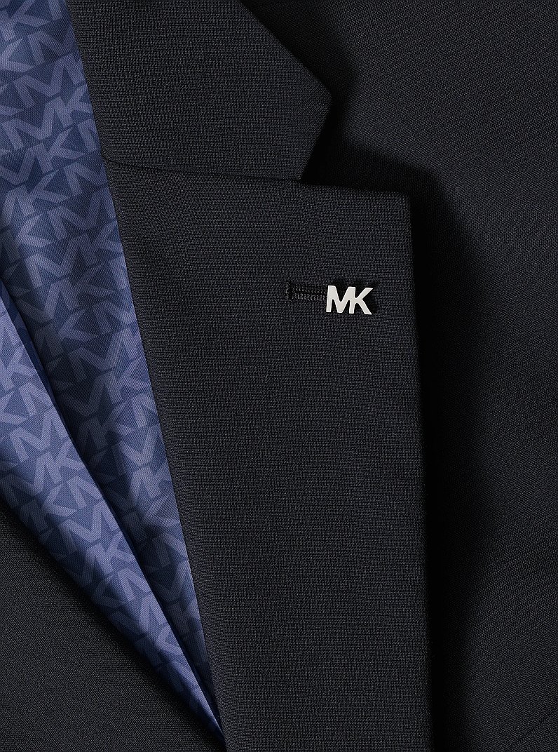 Traje de viaje slim-fit de mezcla de lana in AZUL MARINO | Michael Kors