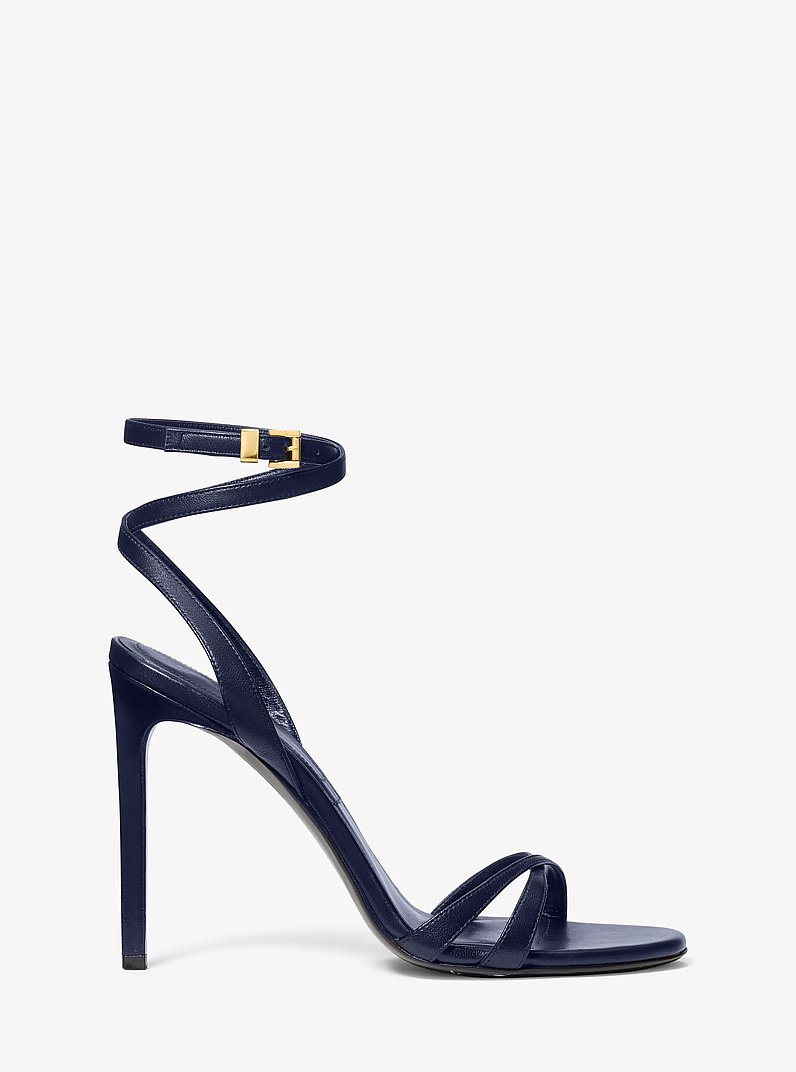 Sandale Chrissy aus Leder in NAVYBLAU | Michael Kors