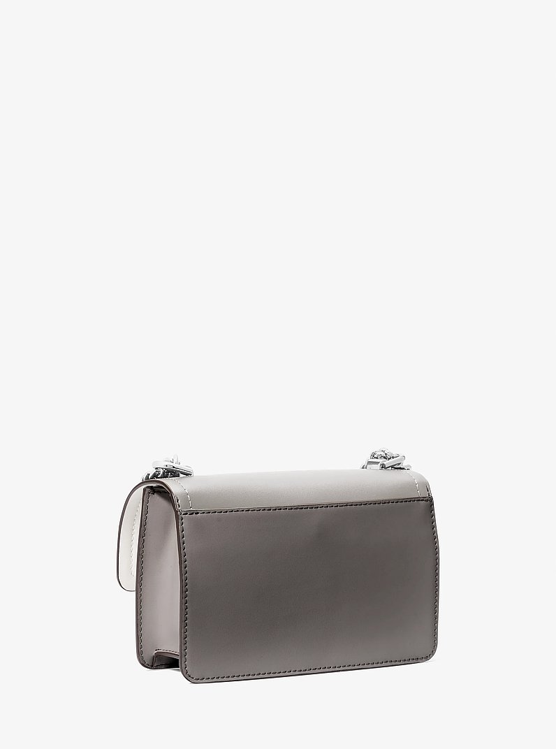 Borsa a tracolla Heather extra-small con logo in ARDESIA CANGIANTE | Michael Kors