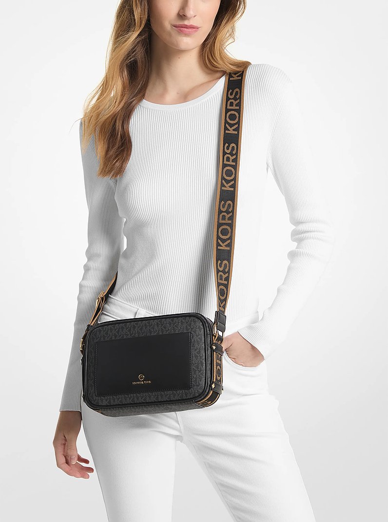 Maeve Large Signature Crossbody Bag in BLACK | Michael Kors