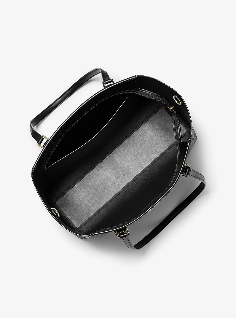 Bolso tote Charlotte grande 3 en 1 con logotipo in NEGRO | Michael Kors