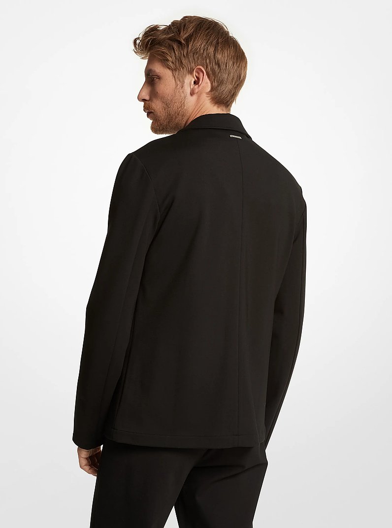 Blazer de tejido roma el&aacute;stico in NEGRO | Michael Kors