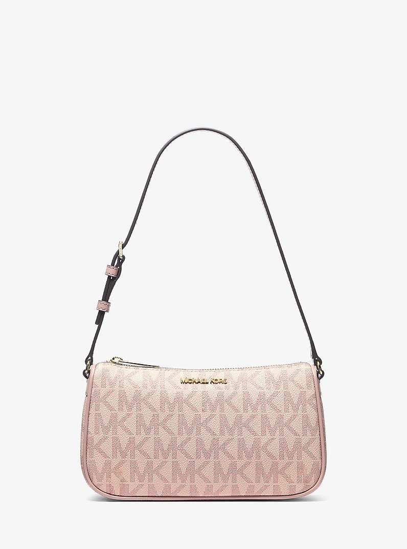 Jet Set Medium Signature Logo Pochette in BALLET | Michael Kors