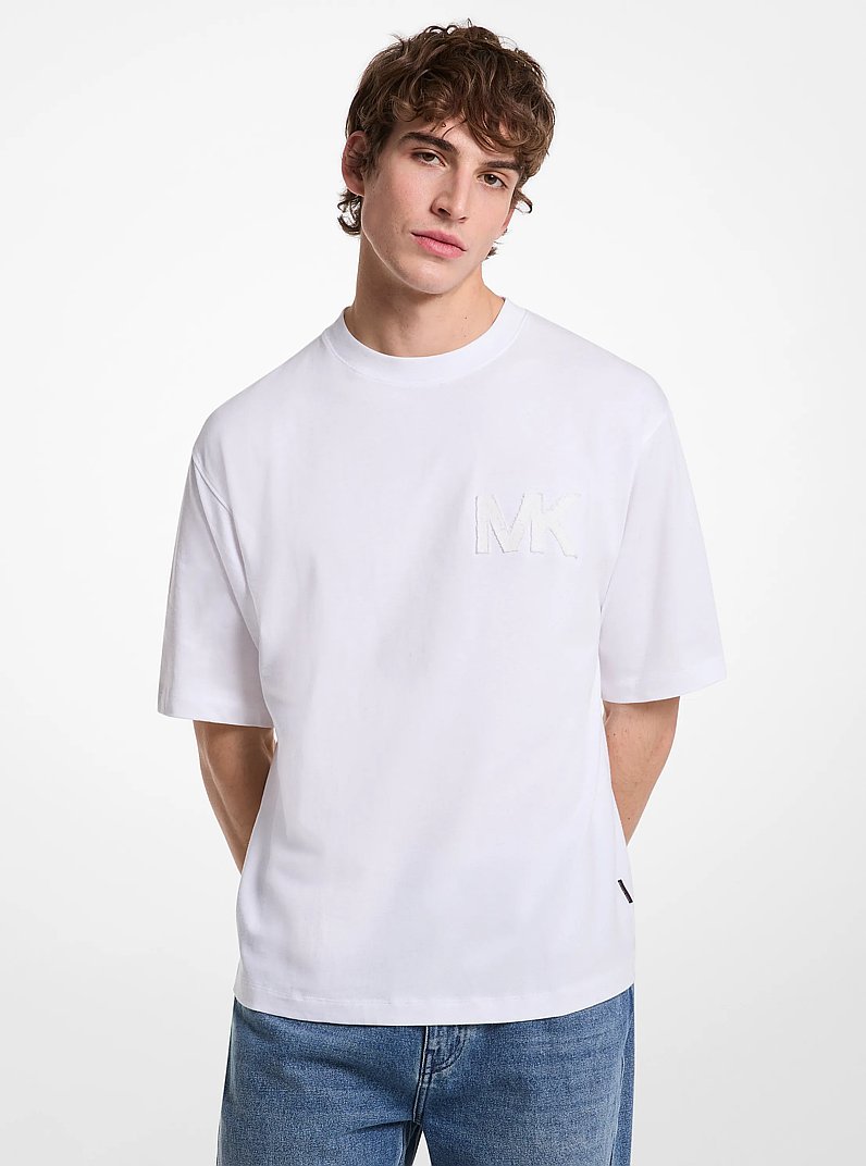 Logo Cotton T-Shirt in WHITE | Michael Kors