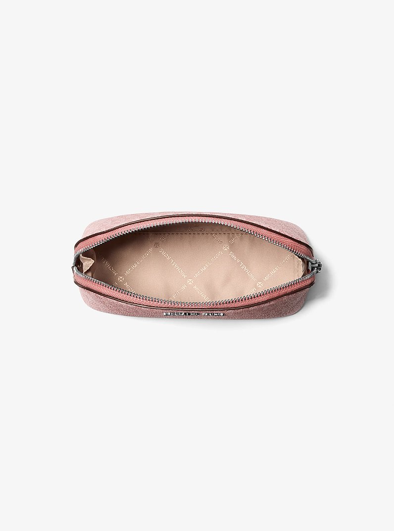 Small Signature Logo Travel Pouch in ROSE | Michael Kors