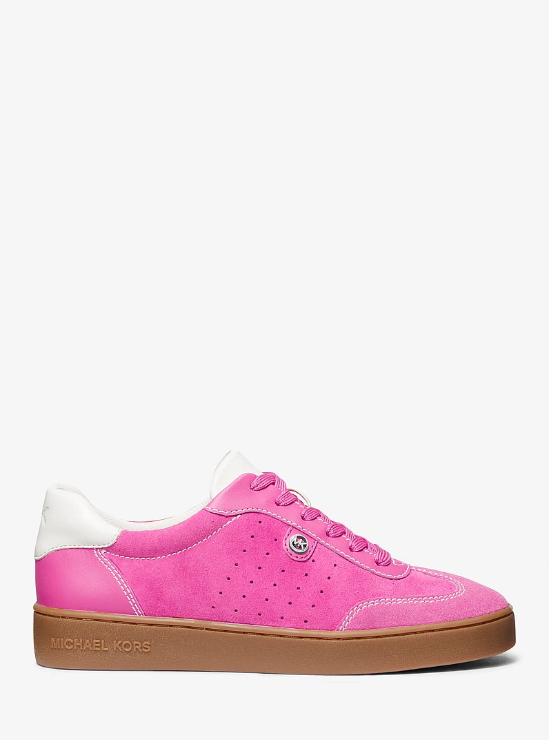 Scotty Suede Sneaker in CERISE | Michael Kors