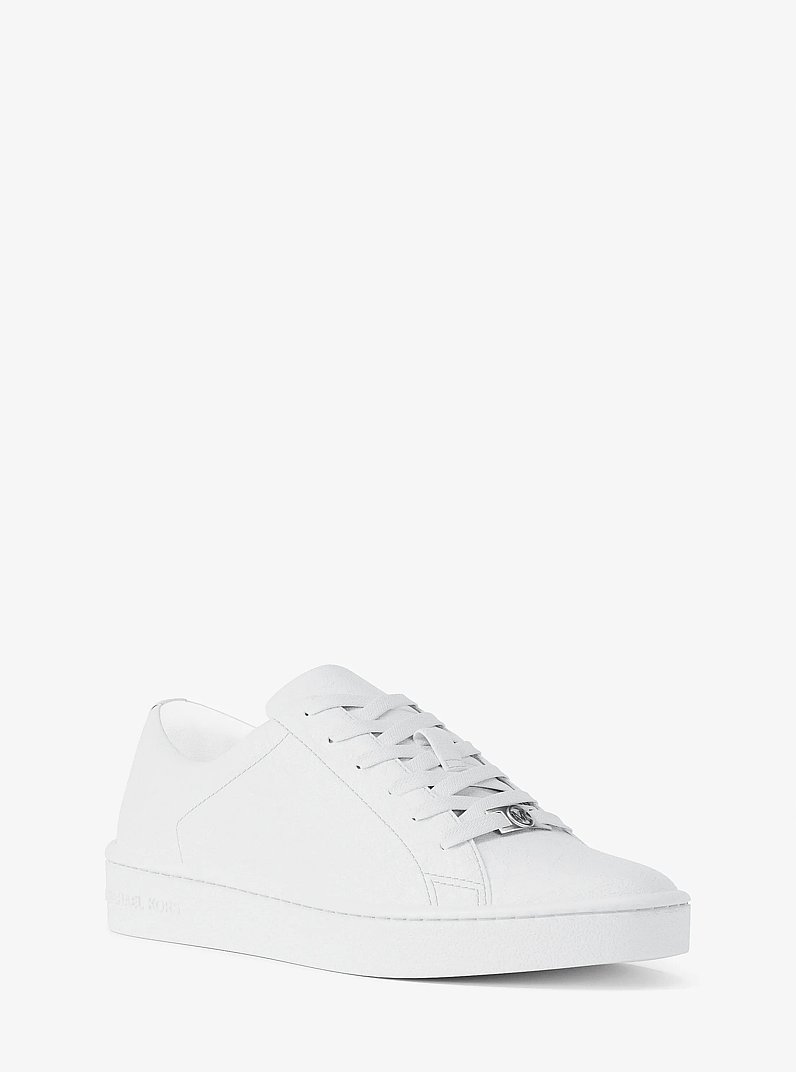 Keaton Leather Sneaker in OPTIC WHITE | Michael Kors